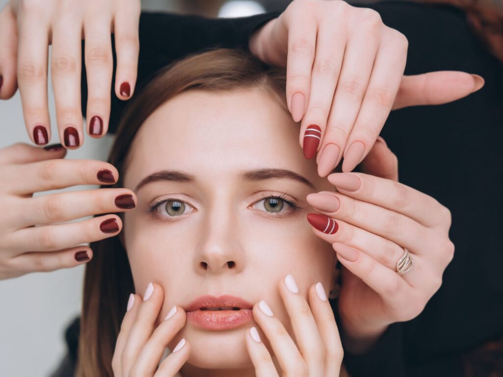 moon manicure